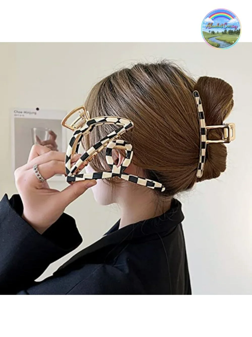3 Acetate Metal Claw Hair Clips for Thick Hair